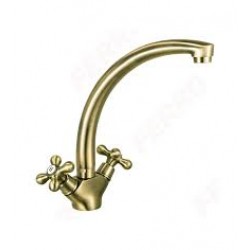 Μπαταρία Νεροχύτη Πάγκου Ρετρό Ferro Bronze BAI7BR